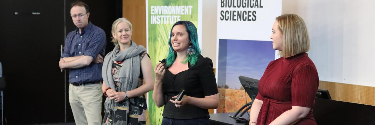 Team presenting citizen science projects