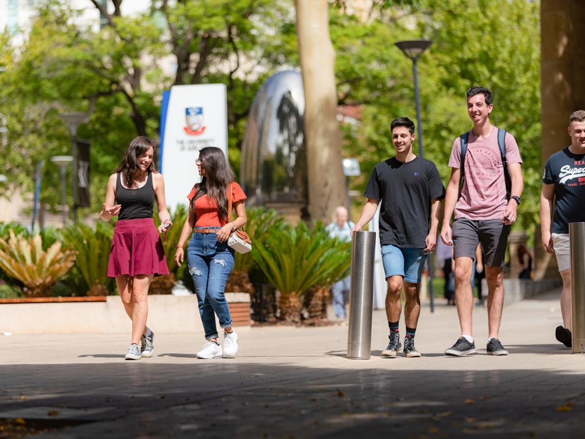 Students on campus