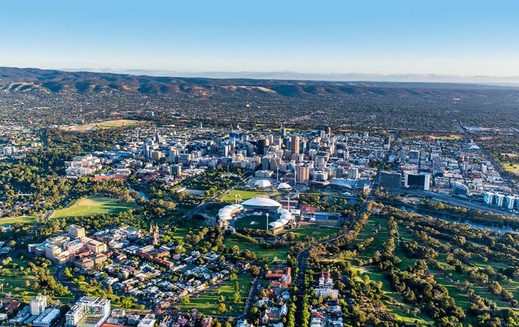 City of Adelaide from above