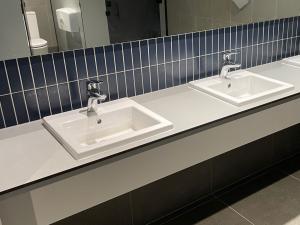 Park 12 bathroom with three vanities