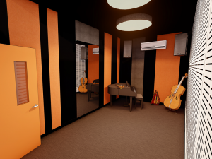 Madley music spaces visualisation room 1