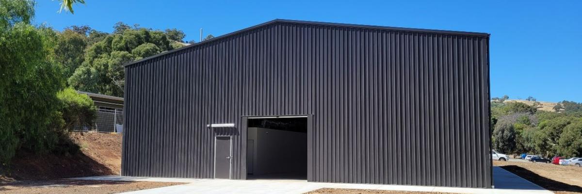 Wide shot of the TERN Shed