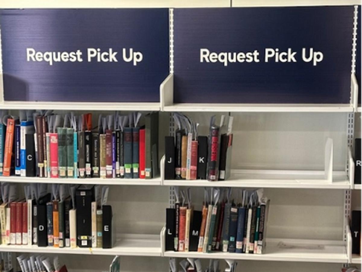 Request pick up shelf