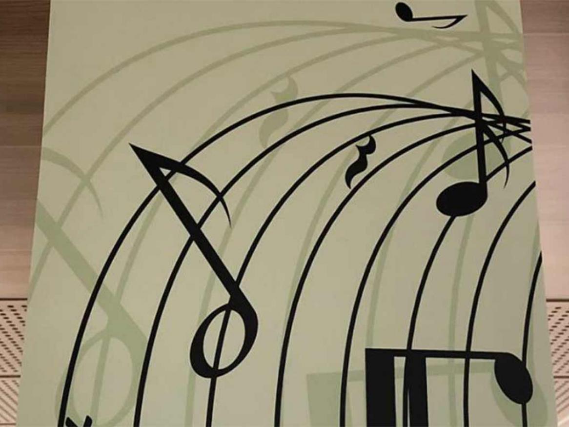 Music Collection - a stylised line of sheet music