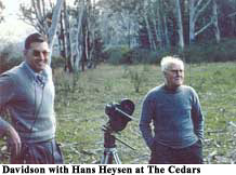 Davidson with Hans Heysen at The Cedars