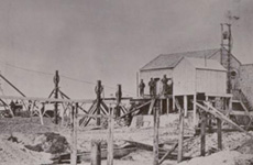 Elder's enging house and hauling appliances, Moonta Mines