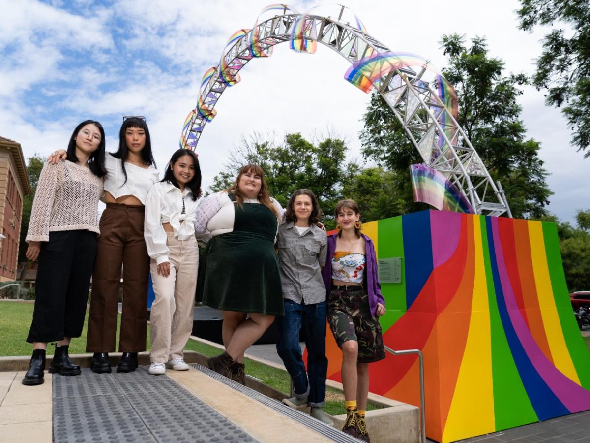 Adelaide university; architecture students; rainbow arch
