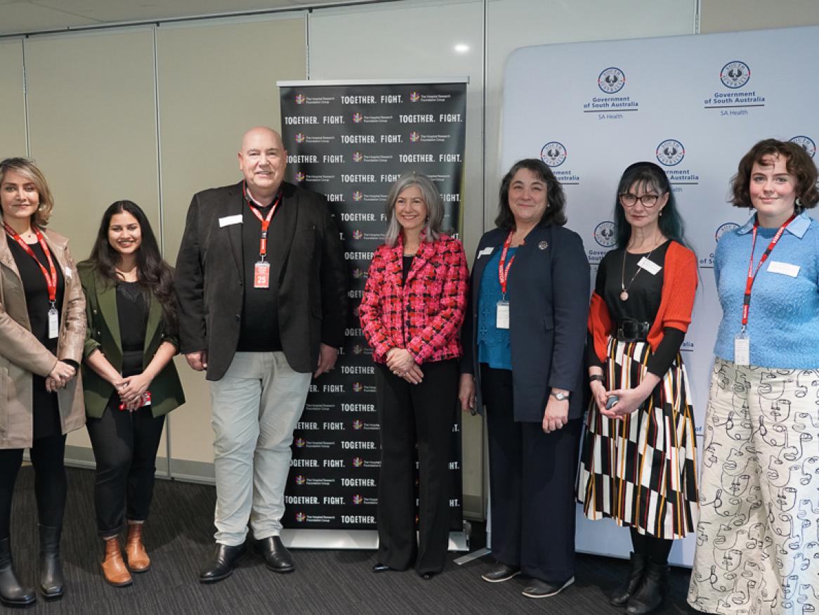 Public Health Scholarship recipients with SA Health, Hospital Research Foundation and University of Adelaide staff