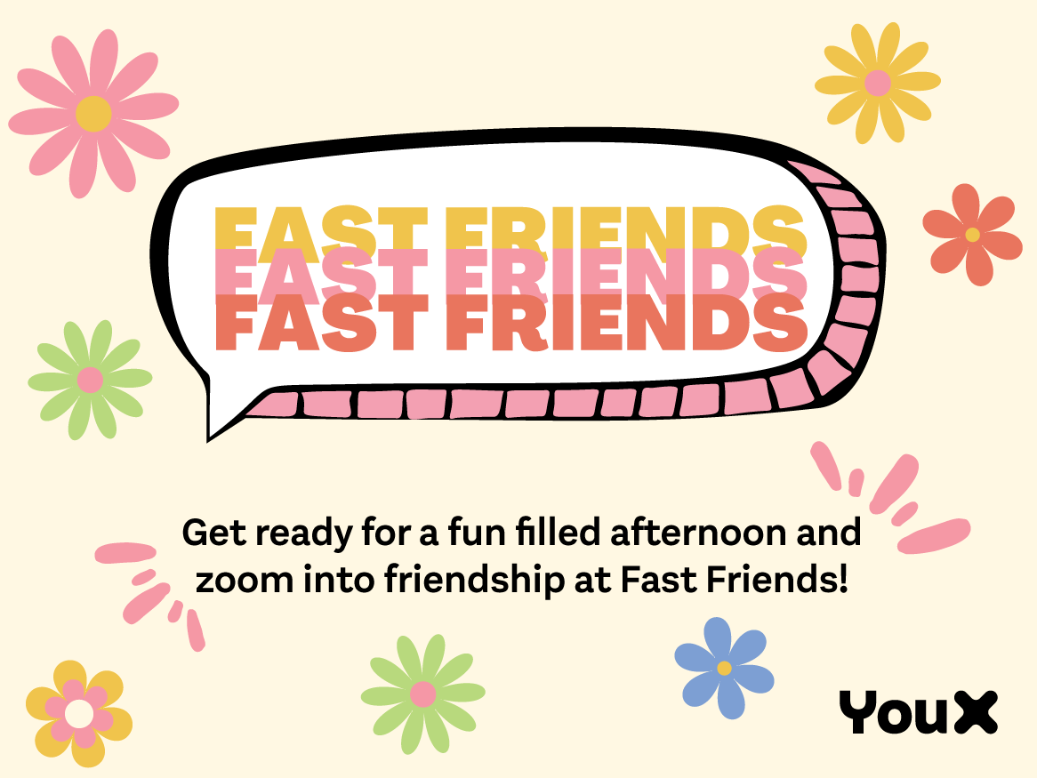 Get ready for a fun filled afternoon and zoom into friendship at Fast Friends.