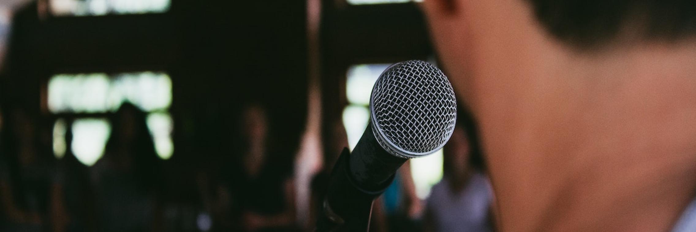 A person giving a talk.