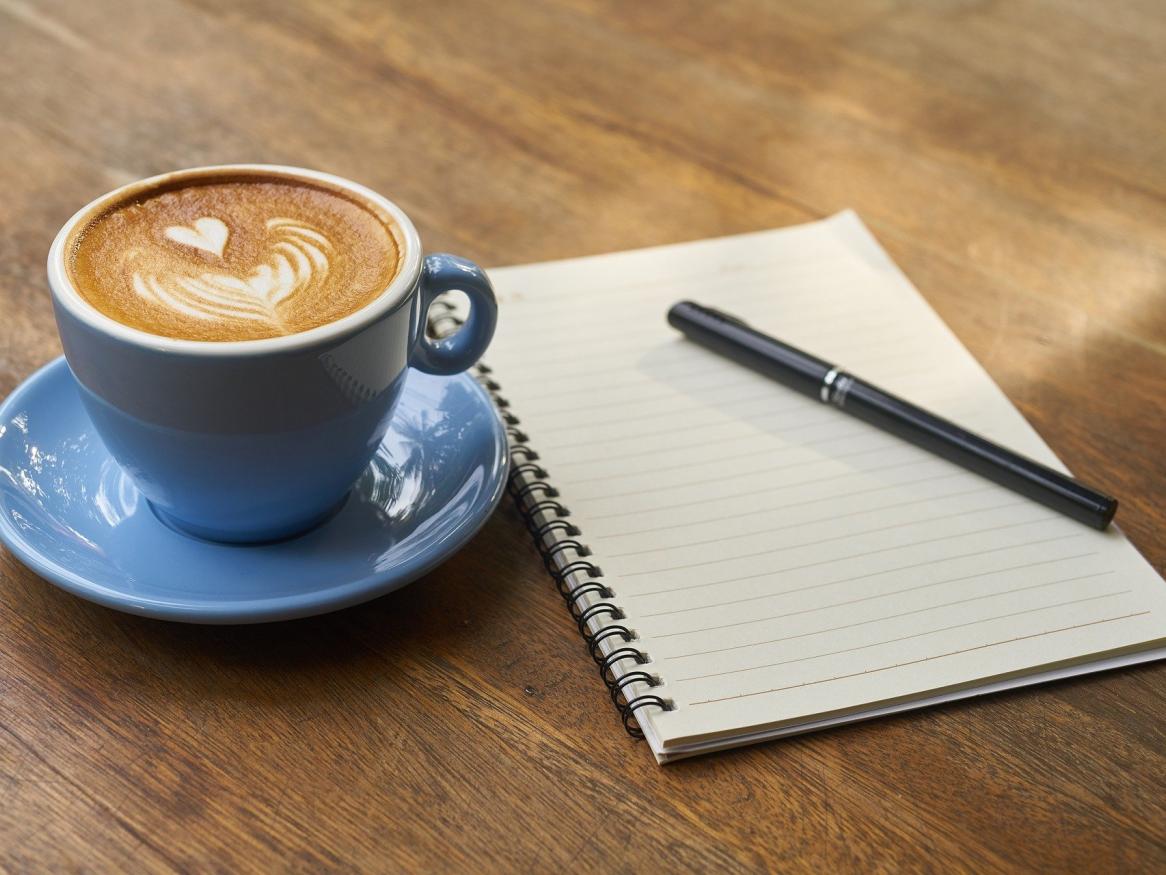 A coffee on a table