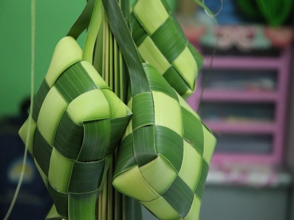 A bunch of ketupat.