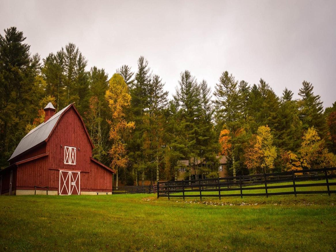 A barn.