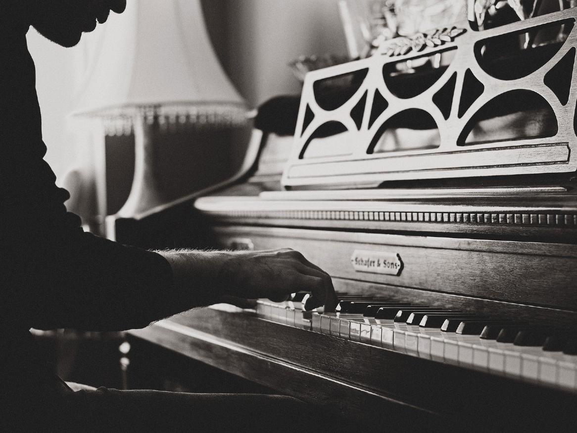 Man playing piano