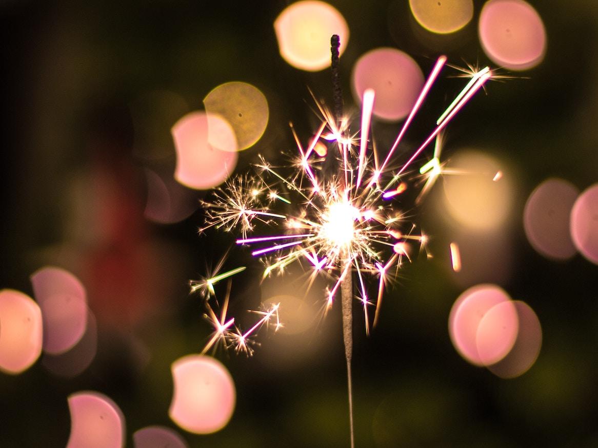 Party sparklers.