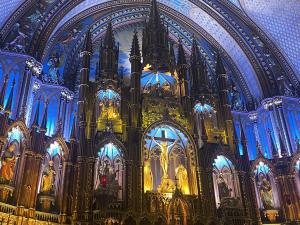 Portrait photo taken by Kanika of the inside of a cathedral in Canada