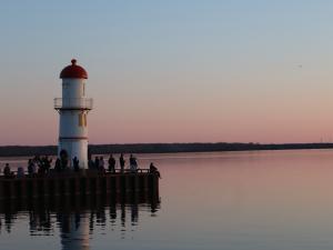 Portrait image of a scenic lighthouse in Montreal, taken by Kanika (2024)