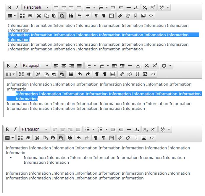 How to add bullet points in Course Outlines