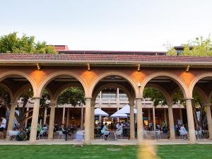 The University Cloisters is a place of social gatherering on the North Terrace Campus. It adjoins the UniBar which offers daily food specials.