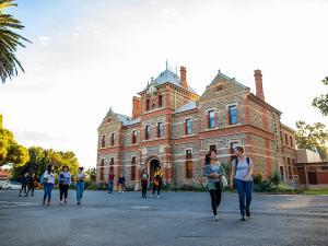 Designed by E J Woods and constructed in 1883, Roseworthy College Hall is a State Heritage listed building. In 2003, its clock was installed as originally planned.