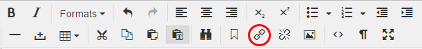 Image showing the Insert/edit link icon