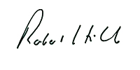 The Hon. Robert M Hill AC signature